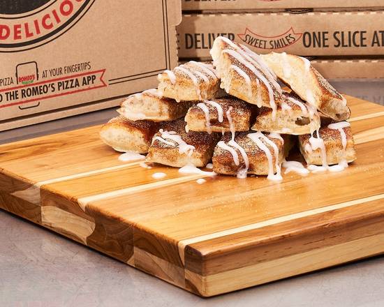Order Extreme Cinnamon Breadsticks food online from Romeo's Pizza store, Pickerington on bringmethat.com