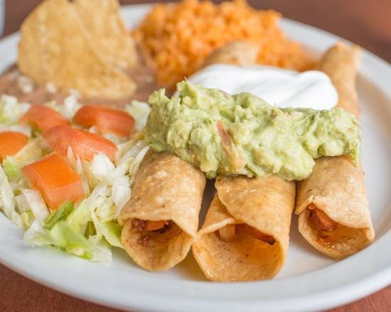 Order Flauta Plate food online from Taco Burrito King store, Channahon on bringmethat.com