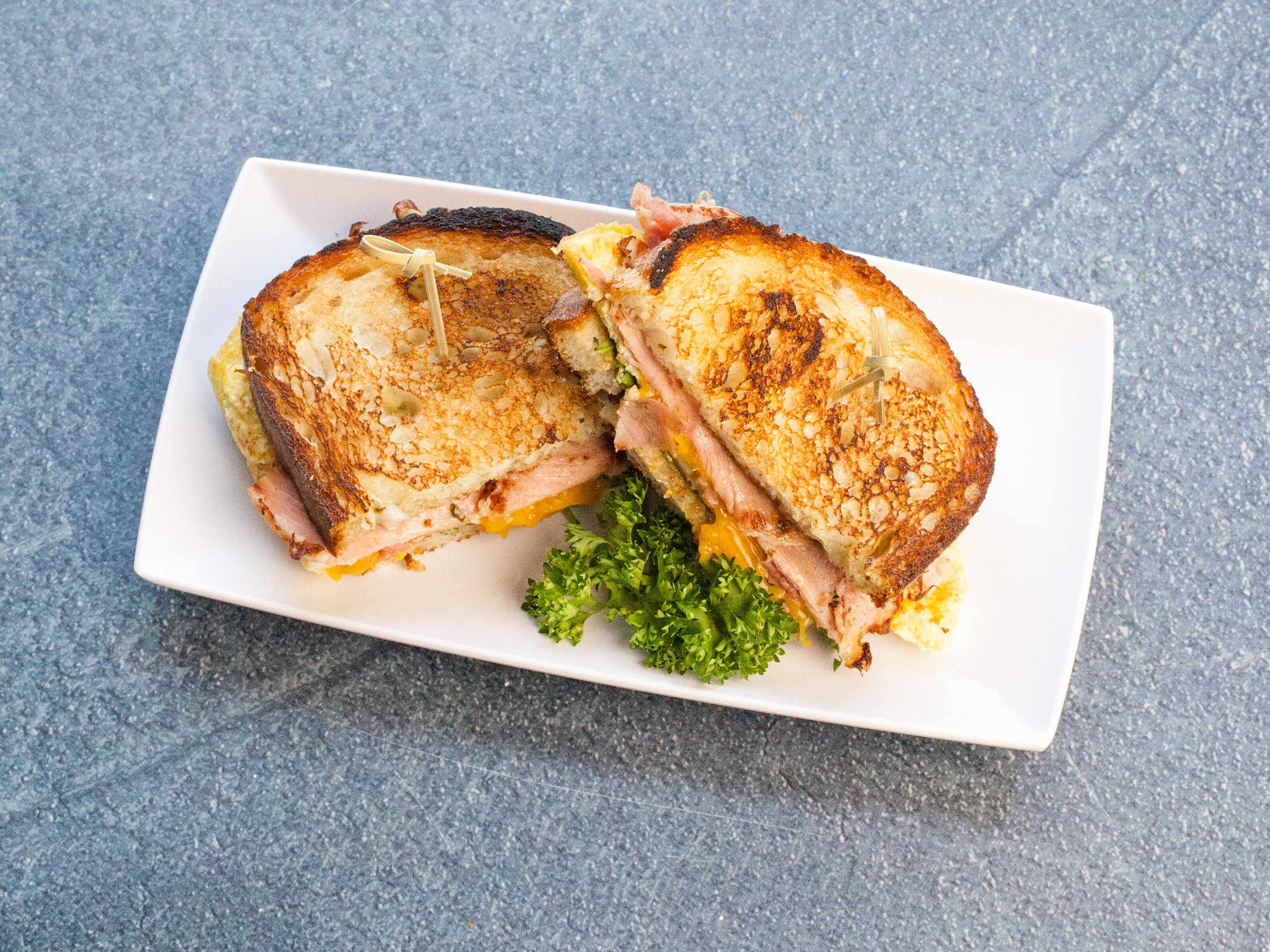 Order Ham Breakfast Sandwich food online from Byrek & Baguette store, Seattle on bringmethat.com