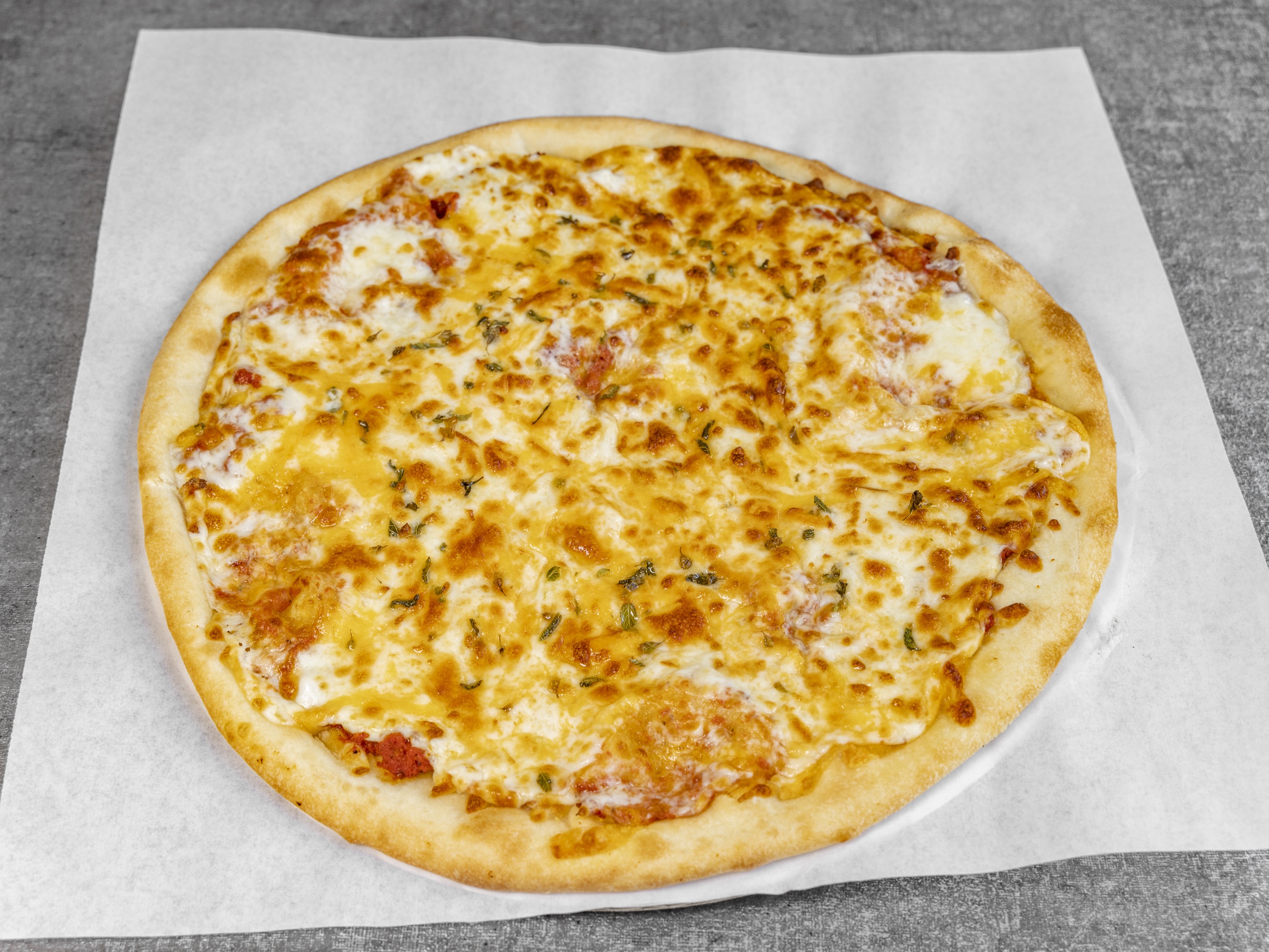 Order Cheese Pizza food online from Momos Grill store, Irvine on bringmethat.com