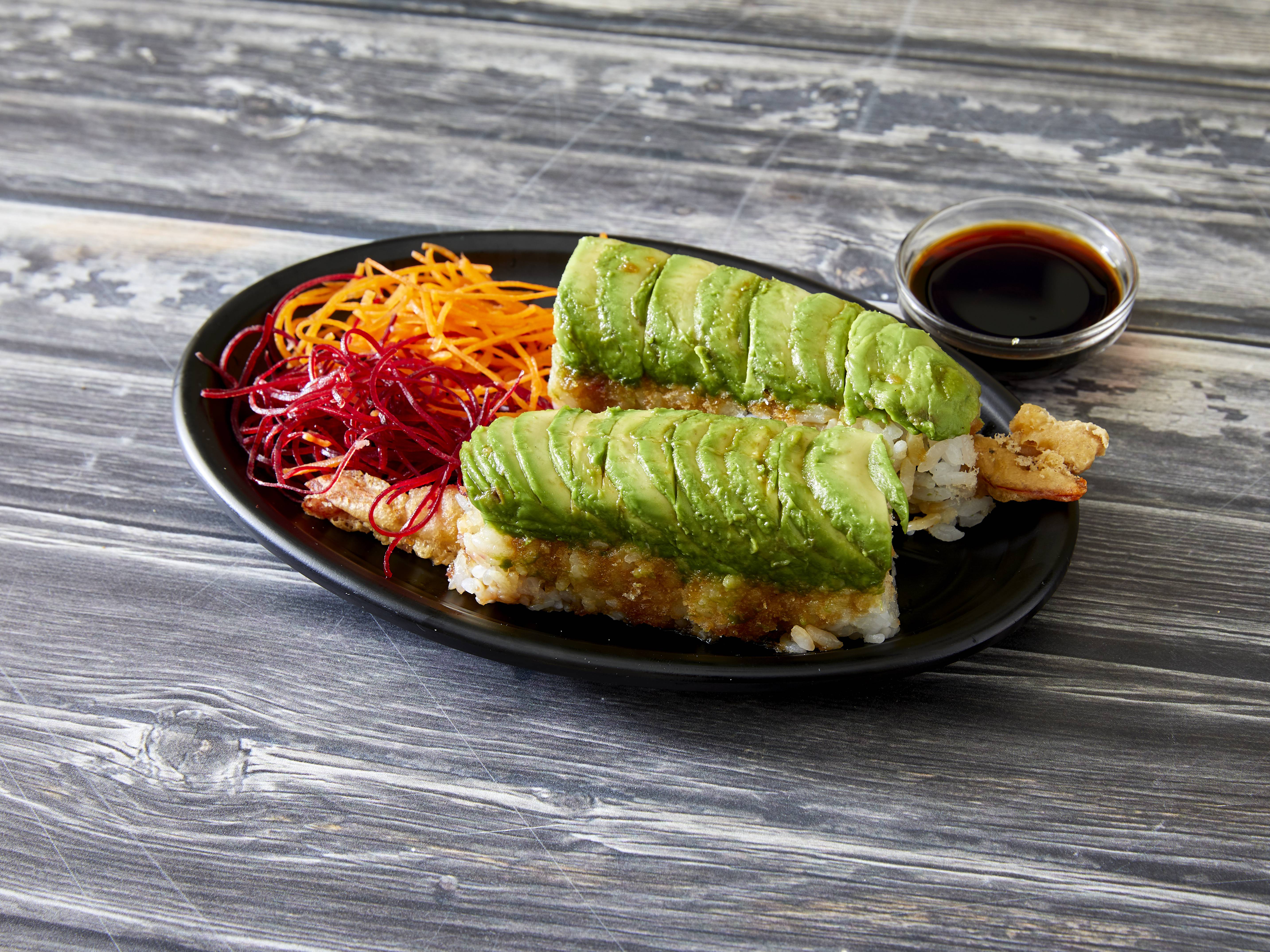 Order Green Dragon Roll food online from Nami sushi store, Harwood Heights on bringmethat.com