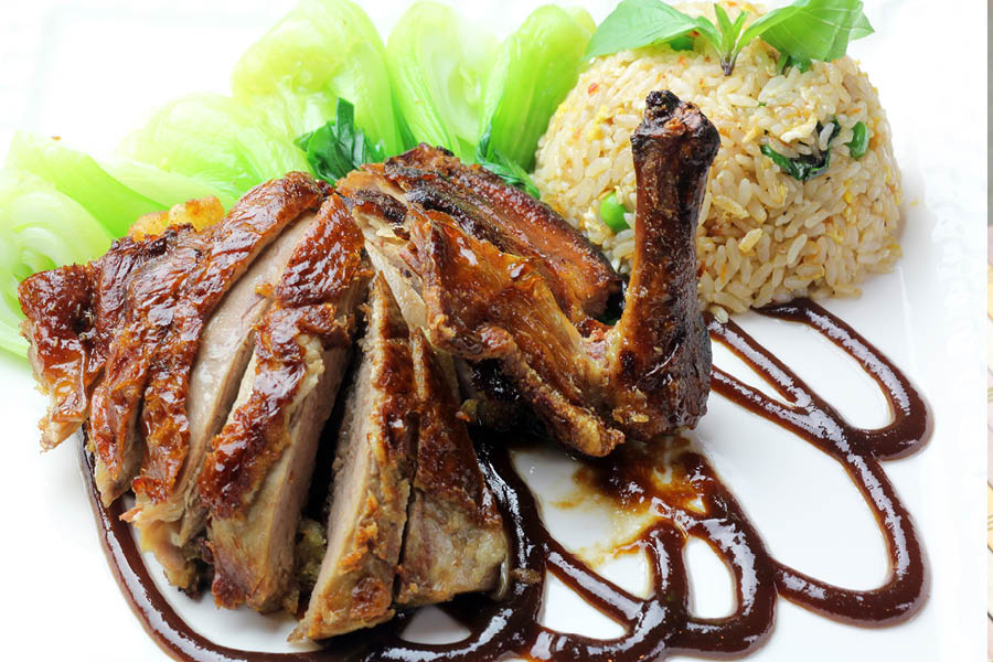 Order Crispy Duck with Fried Rice Special food online from Peninsula F.s. store, Bay Shore on bringmethat.com