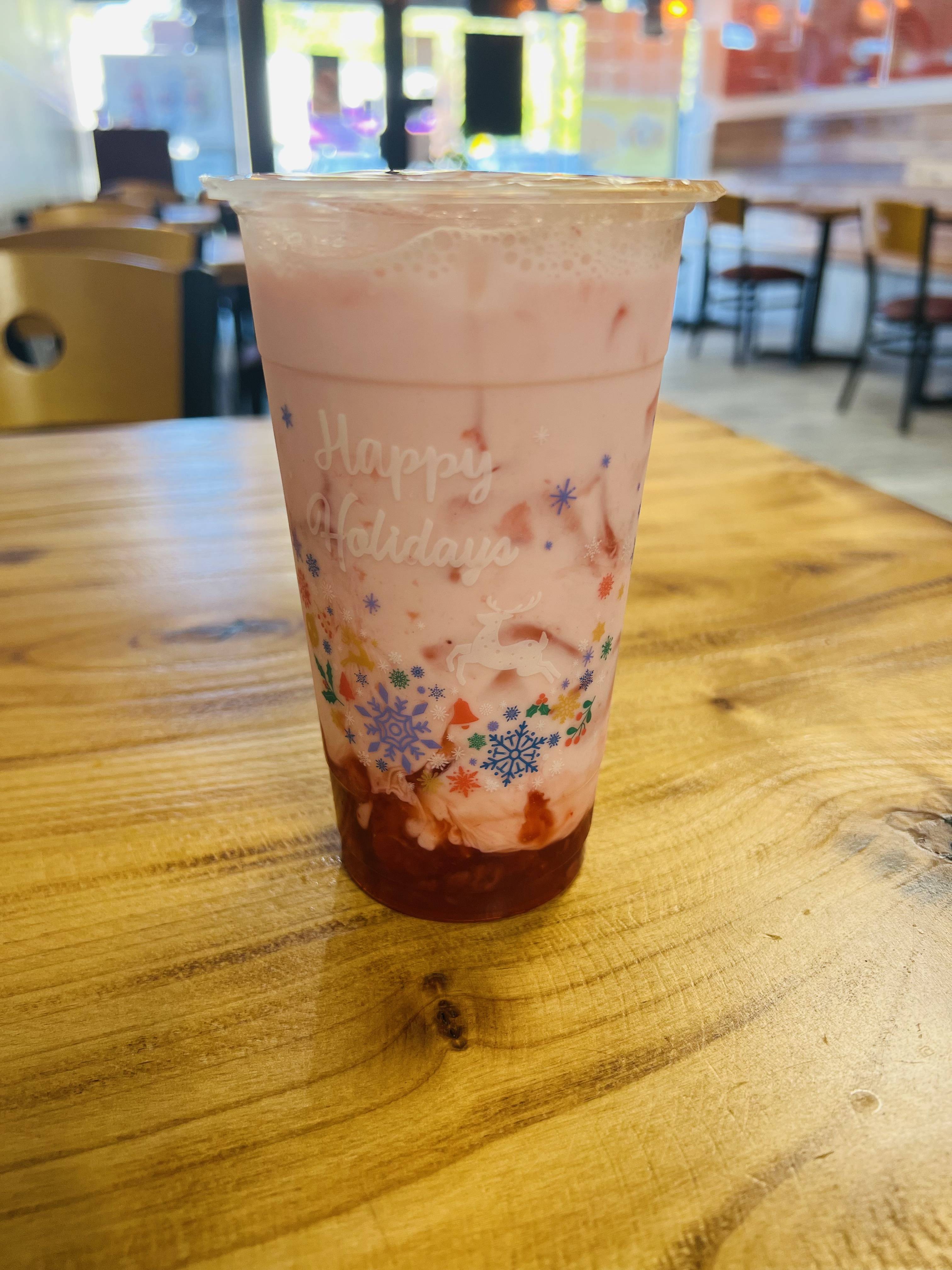 Order Strawberry Latte food online from Quickly store, Sacramento on bringmethat.com
