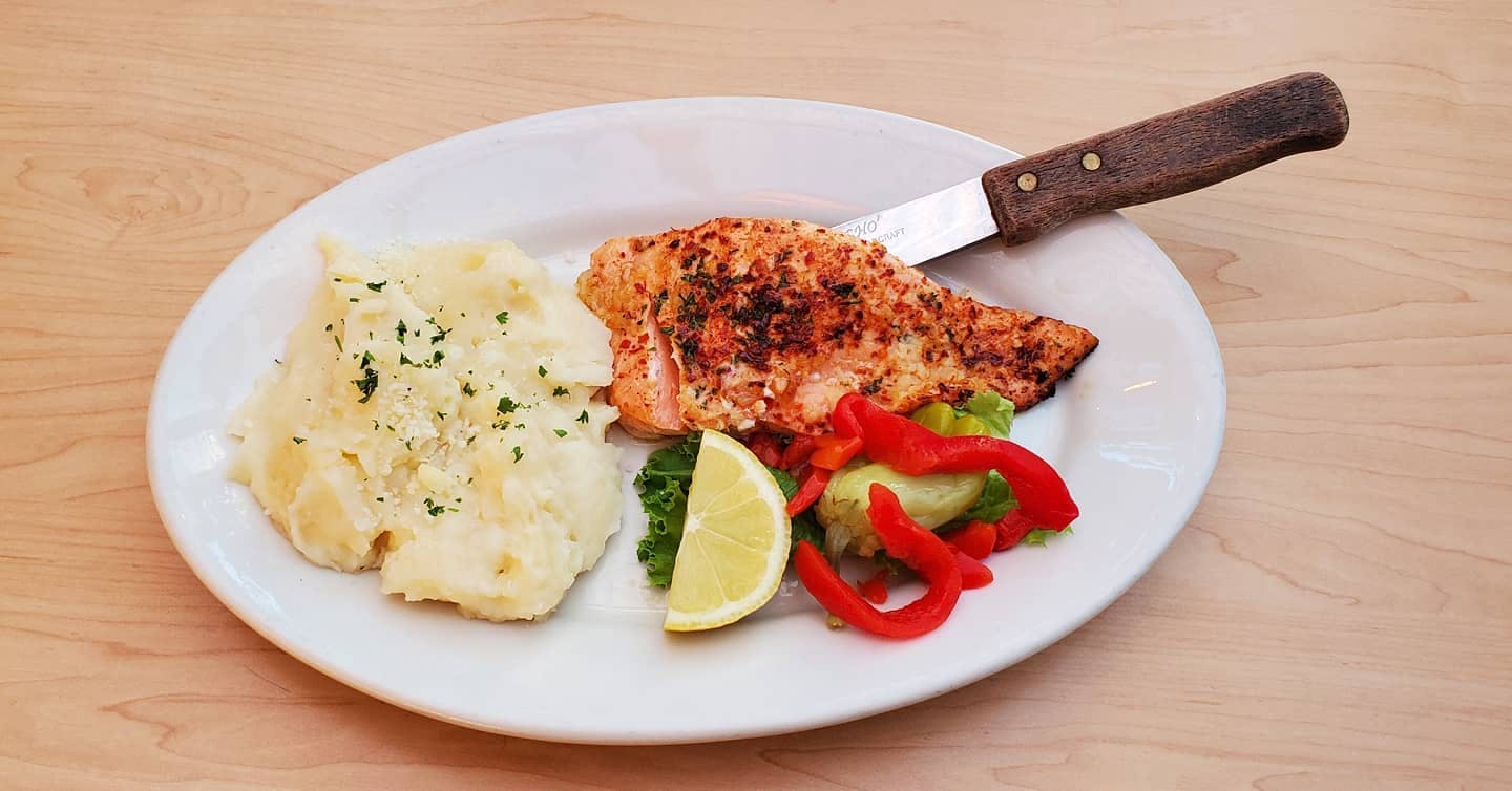 Order Salmon - 8 oz. food online from Pasta Connection store, Costa Mesa on bringmethat.com