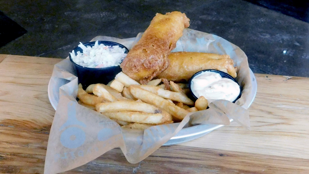 Order Fish and Chips food online from Junior's Bar and Grill store, Albany on bringmethat.com