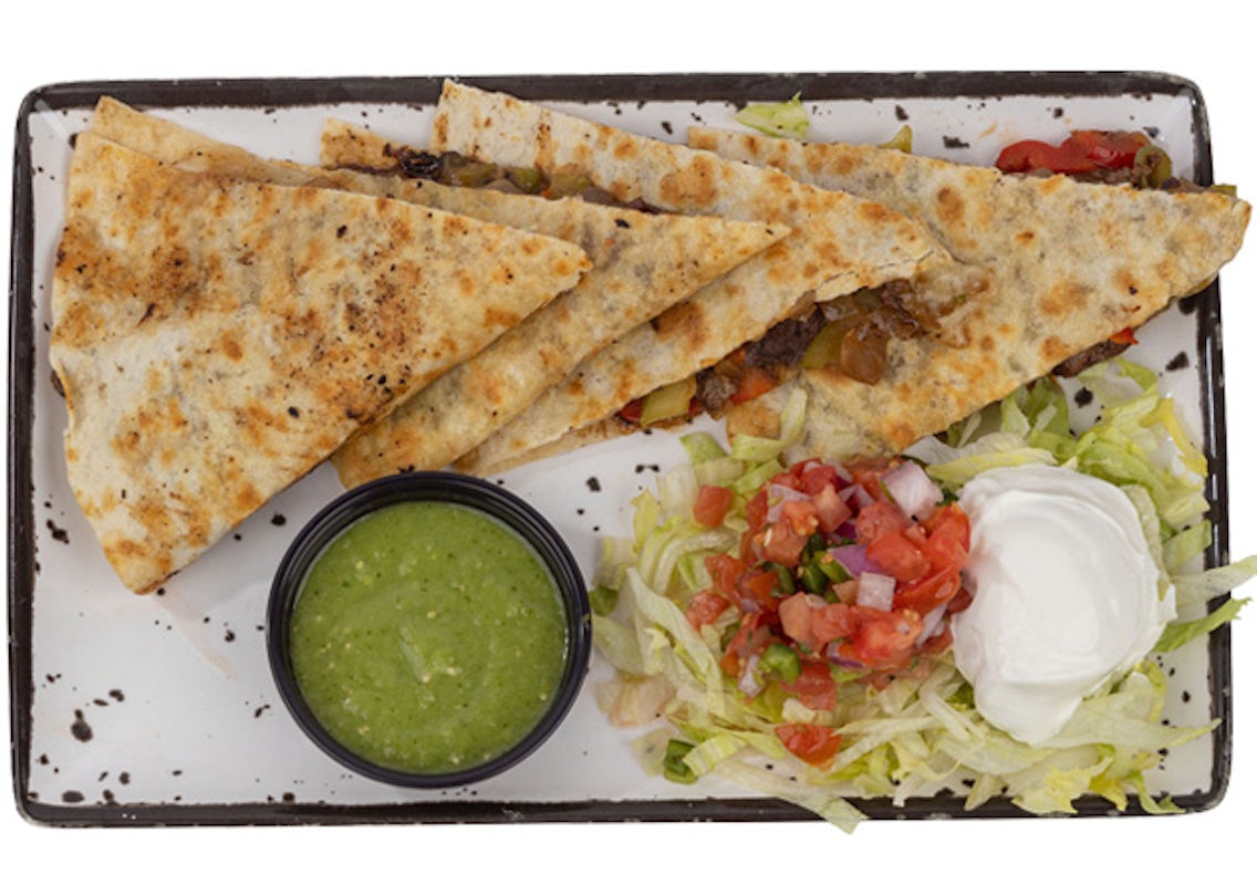 Order GRILLED STEAK QUESADILLA food online from Taco Mac store, Peachtree City on bringmethat.com