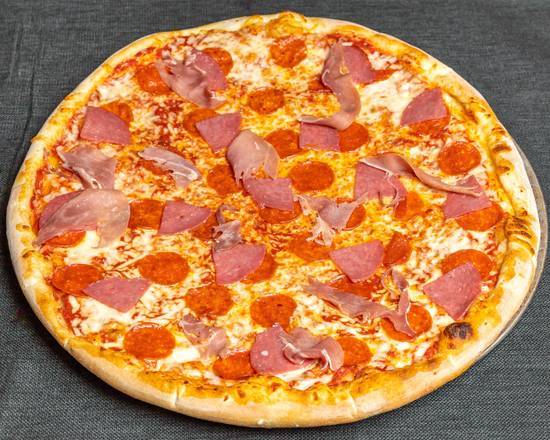 Order Italian Meat Lovers Pizza food online from Napolitano Brooklyn Pizza store, Cranston on bringmethat.com