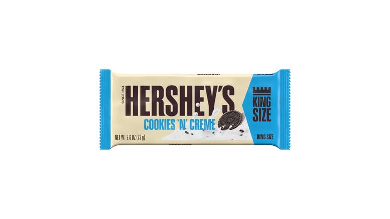 Order Hershey's Cookies 'N' Creme King Size Candy Bar 2.6 oz food online from Valero Food Mart store, Murrayville on bringmethat.com