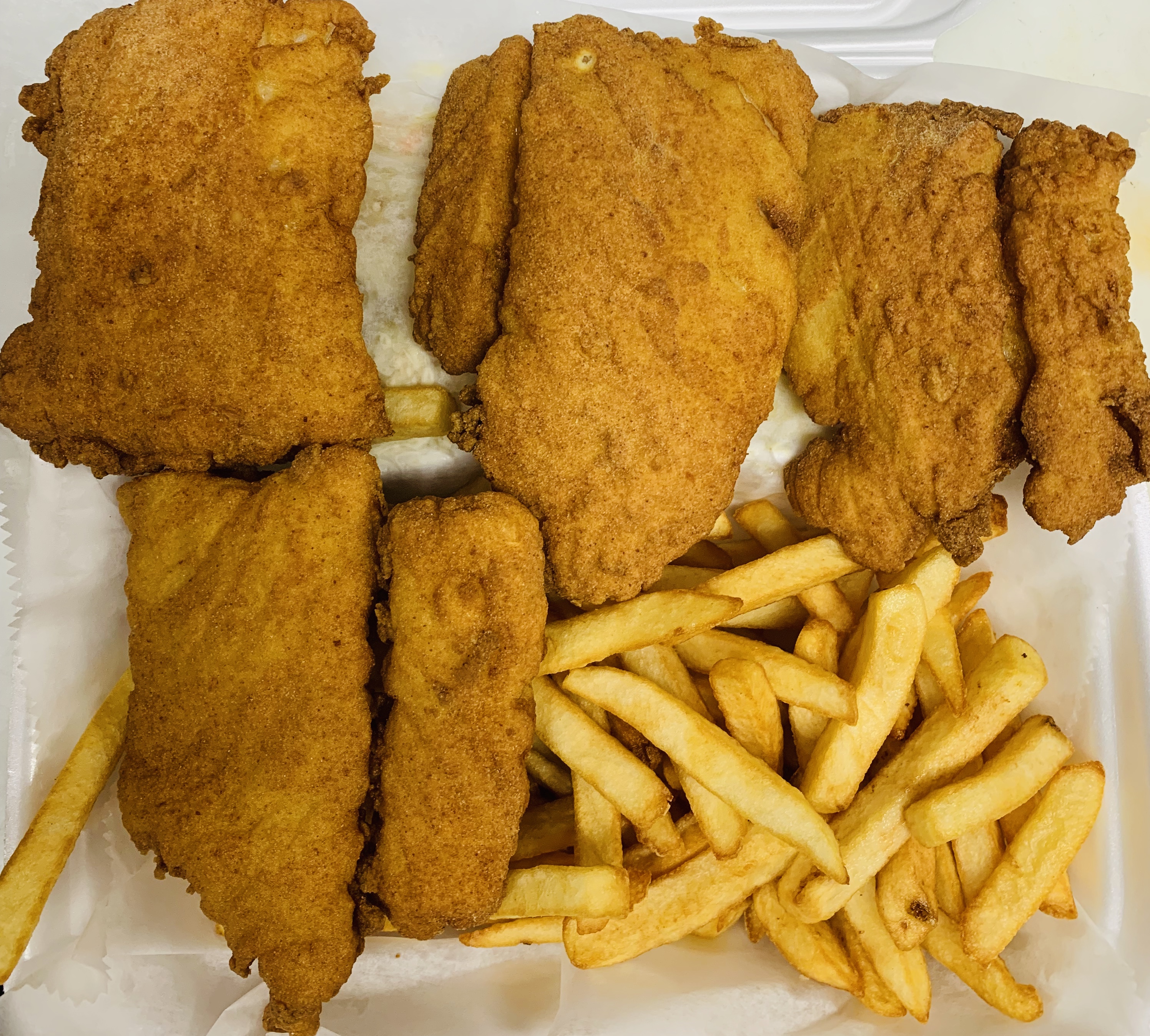 Order Fish and Chips  food online from Nicks Pizza & Seafood store, Boston on bringmethat.com