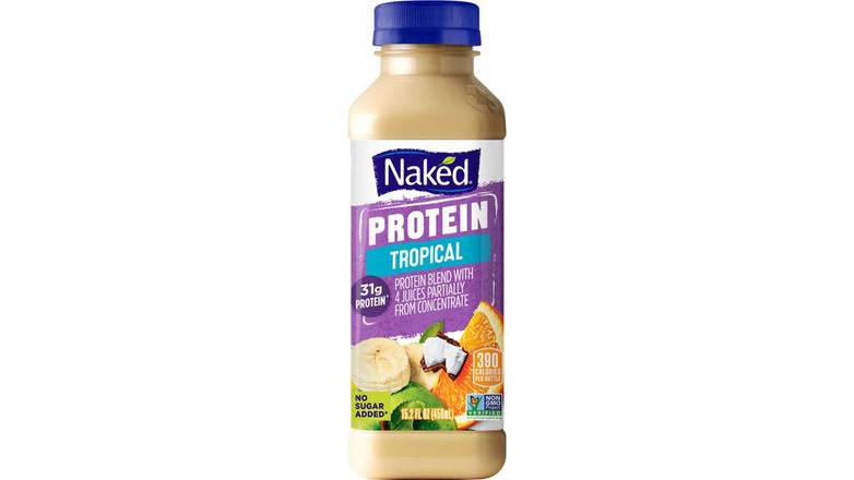 Order Naked Juice Protein Smoothie, Tropical Protein food online from Star Variety store, Cambridge on bringmethat.com