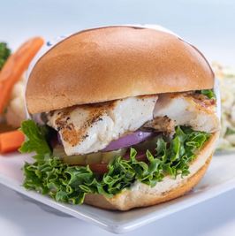 Order Seabass Sandwich-A la Carte food online from Captain Kidds Fish Market & Restaurant store, Redondo Beach on bringmethat.com