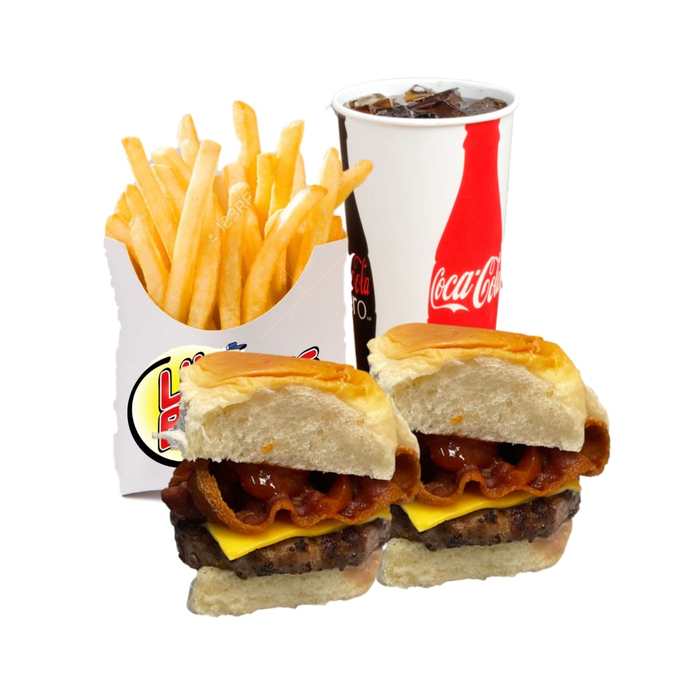 Order Bacon Cheeseburger Value Meal (Certified Angus) food online from Lil Burgers store, Nutley on bringmethat.com