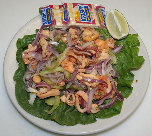 Order Ceviche Mixto food online from Acapulco Spirit Restaurant store, Hyattsville on bringmethat.com