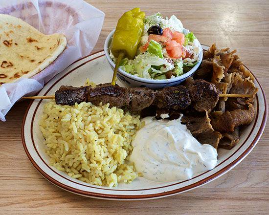 Order Greek Combo food online from Olympia Cafe store, Albuquerque on bringmethat.com