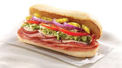 Order 8" Ham and Cheese Sub Combo food online from Mega Pizza store, Raleigh on bringmethat.com