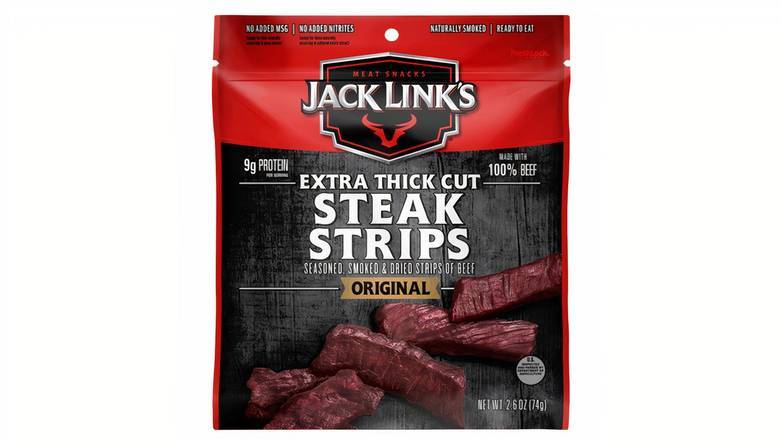 Order Jack Links Extra Thick Cut Beef Strips, Original food online from Mac On 4th store, Alton on bringmethat.com