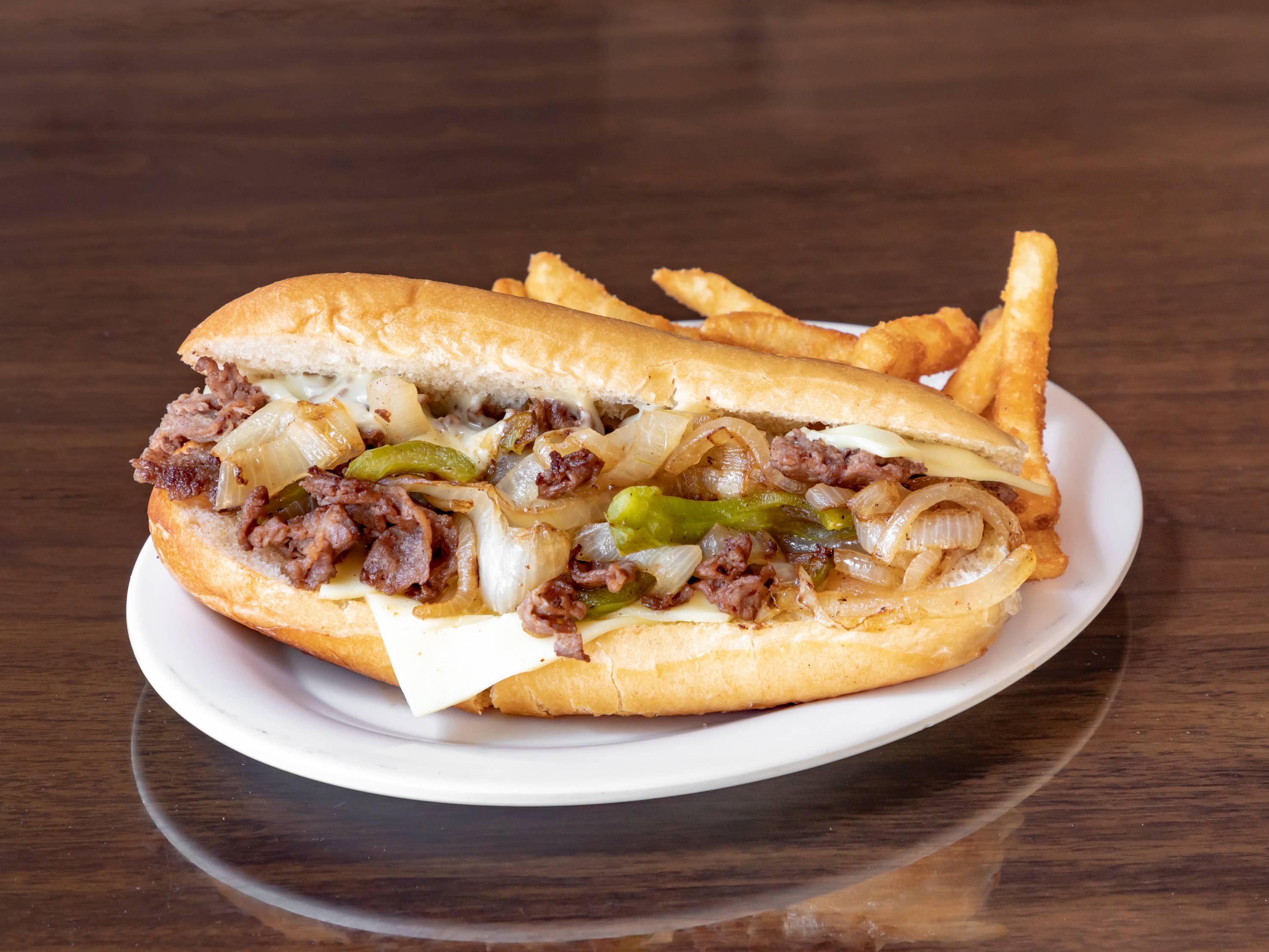 Order Philly Cheesesteak food online from Grill ‘N Burgers store, Bakersfield on bringmethat.com