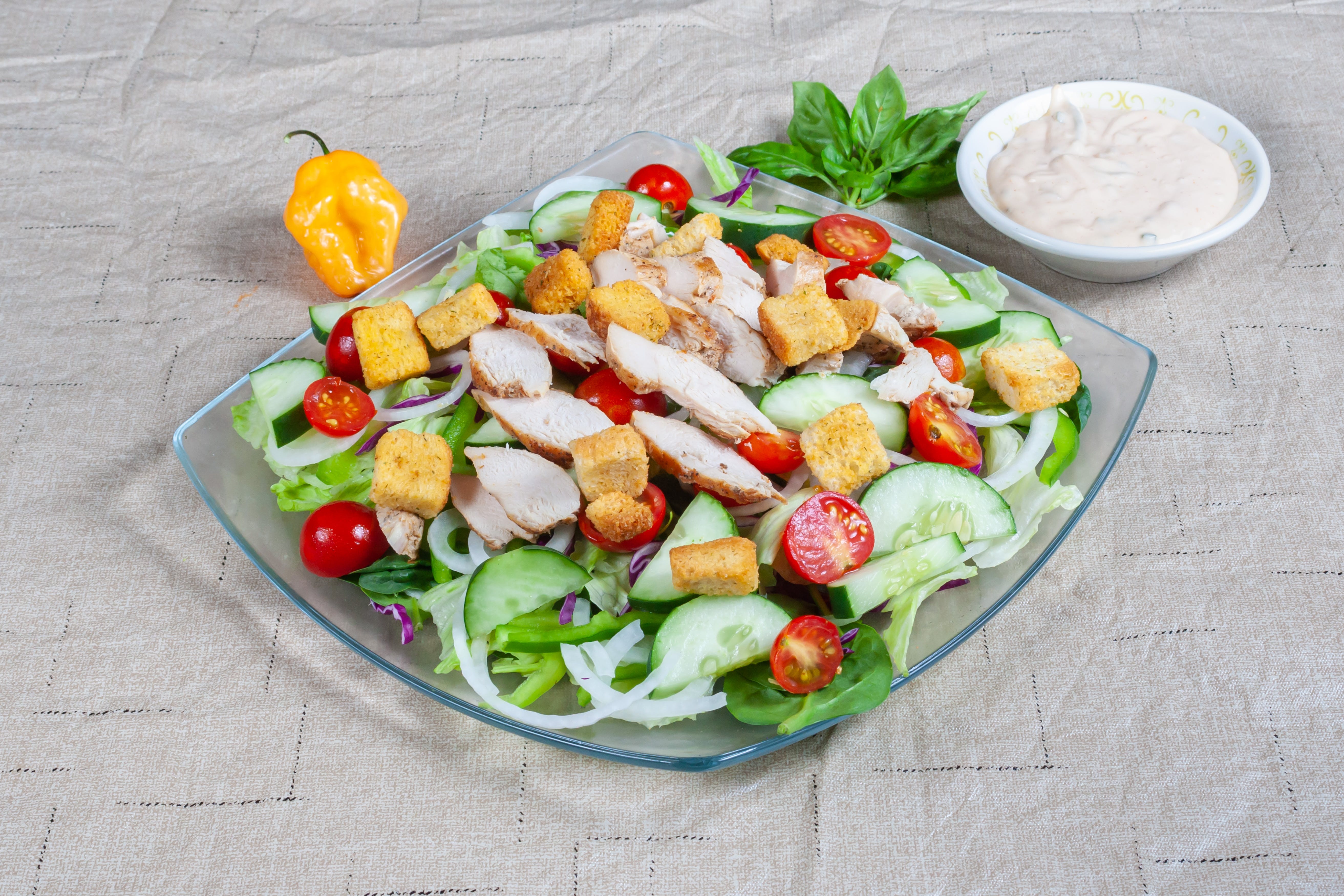 Order Chicken Salad - Salad food online from Villa Roma store, Gastonia on bringmethat.com