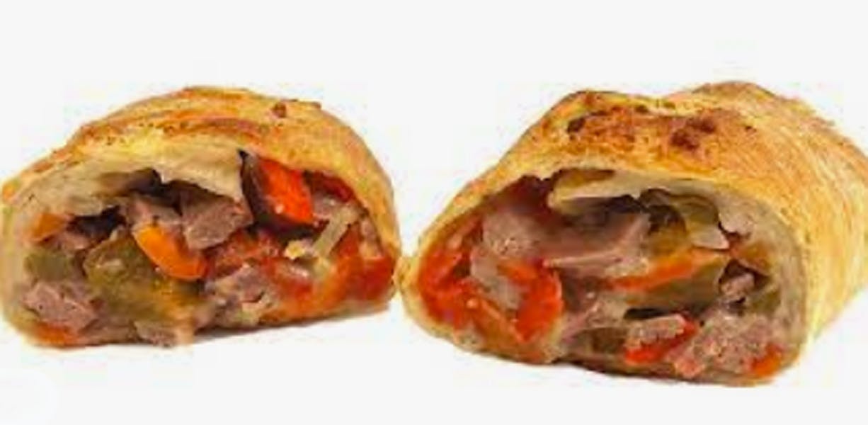Order Sausage, Pepper & Onions Roll - Small food online from Brother Bruno Pizza store, Washingtonville on bringmethat.com