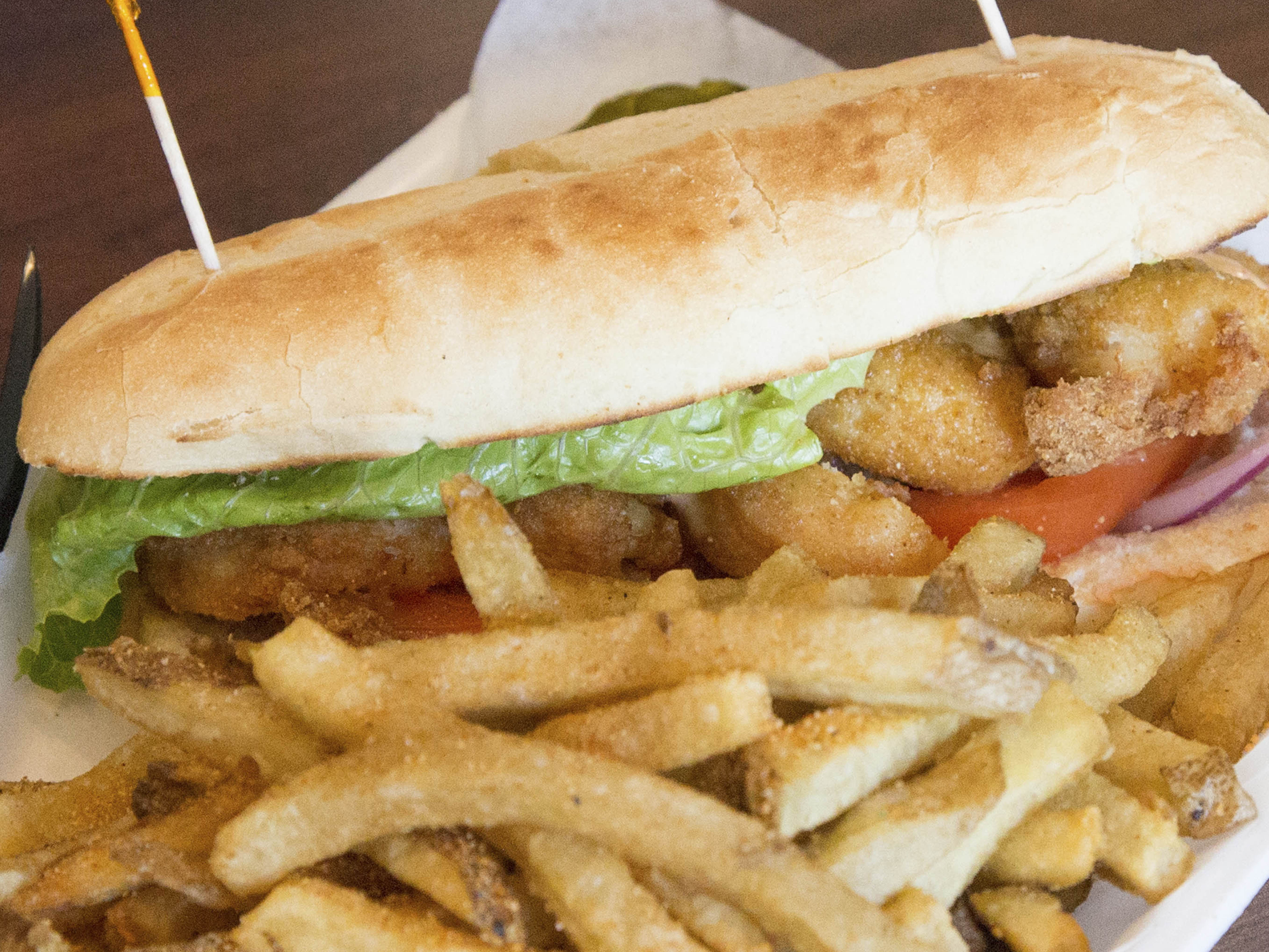 Order Shrimp Po Boy food online from Frank Fish And Seafood Carryout store, Columbus on bringmethat.com