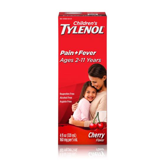 Order Children's Tylenol Pain + Fever Relief Medicine Cherry (4 oz) food online from Rite Aid store, SPOKANE on bringmethat.com