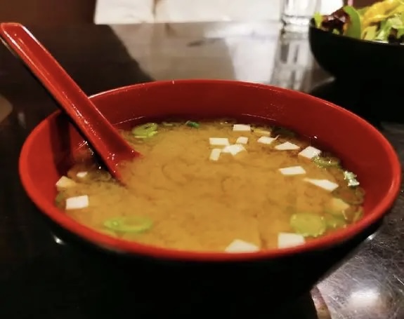 Order Miso Soup food online from Tataki Japanese Restaurant store, New York on bringmethat.com