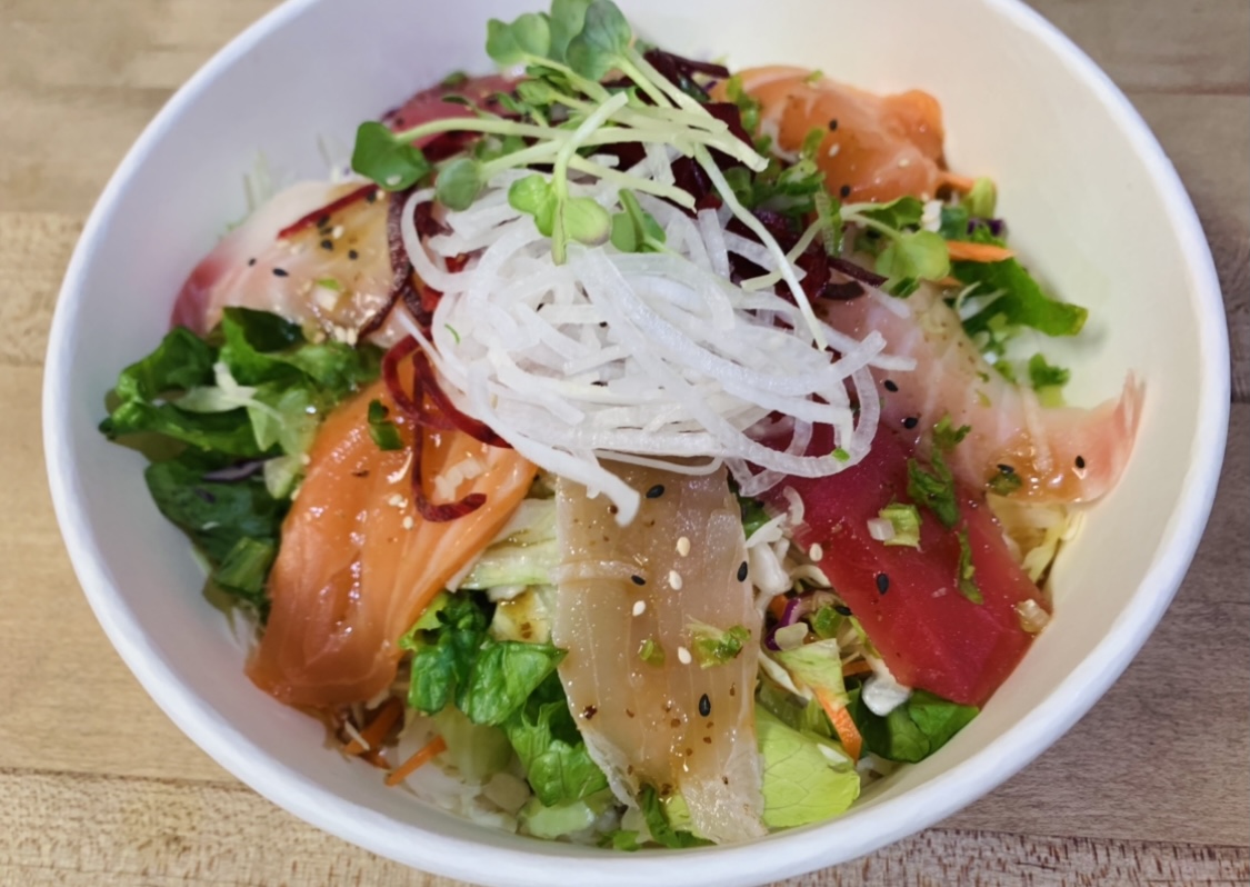 Order Sashimi Salad food online from Avocado Roll & Sushi store, Fullerton on bringmethat.com