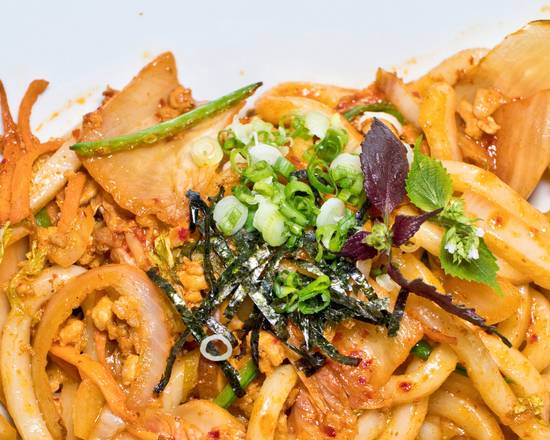 Order Kimchi Yaki Udon. food online from Honshu Sushi & Noodles Lounge store, Jersey City on bringmethat.com