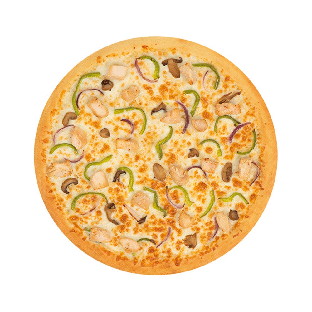 Order Chicken Alfredo Pizza - Small 10" food online from Mano's Pizza store, Annandale on bringmethat.com