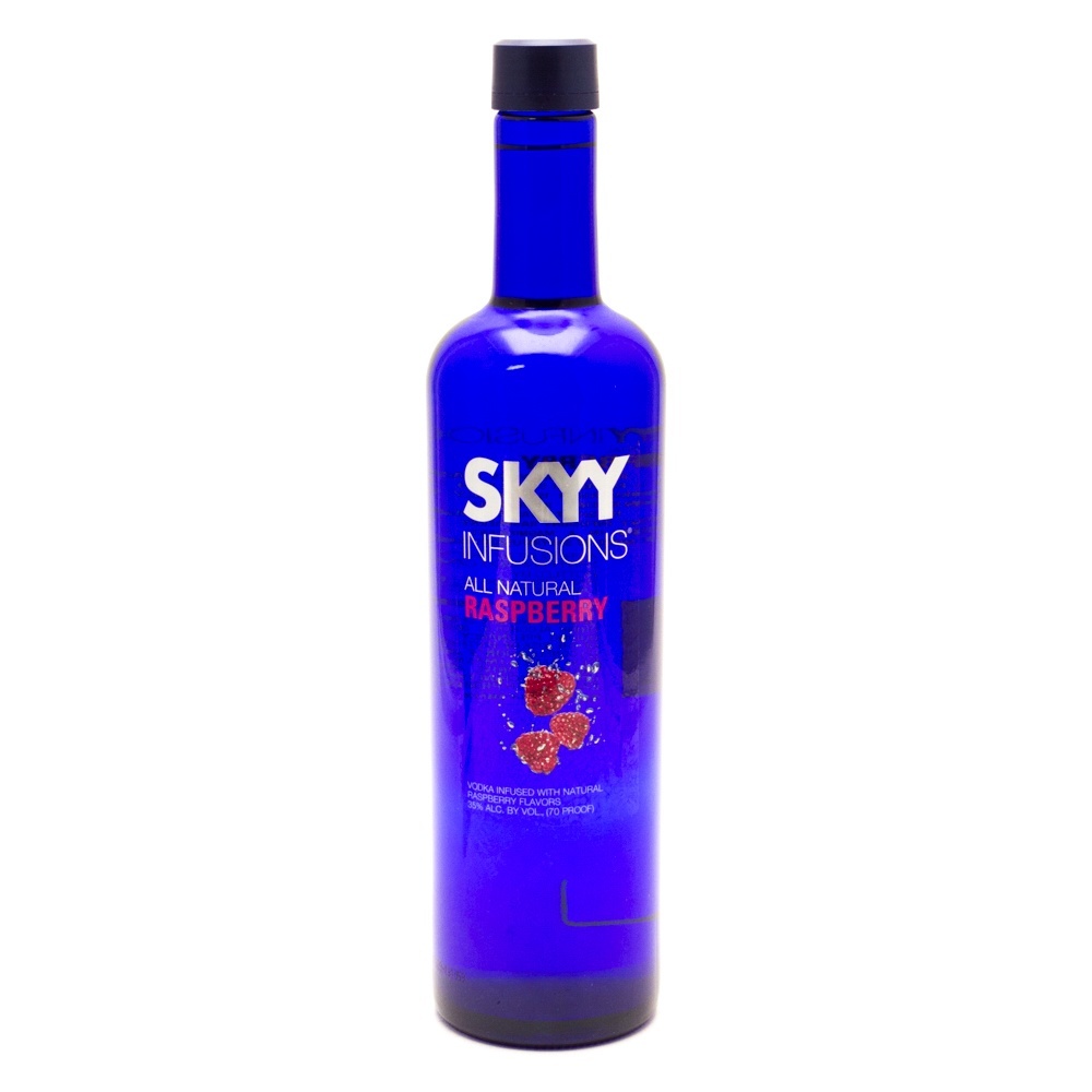 Order SKYY Infusions Raspberry Vodka 750 ml. food online from Mirage Wine & Liquor store, Palm Springs on bringmethat.com