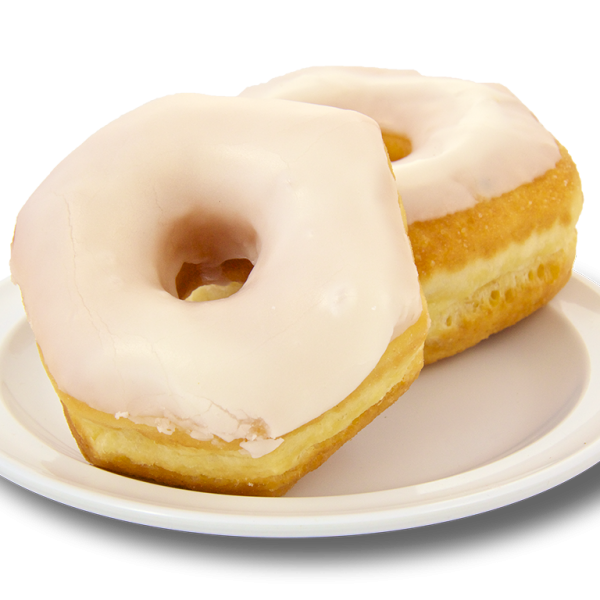 Order White Iced Donut food online from Shipley Do-Nuts store, Houston on bringmethat.com