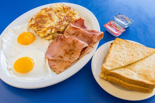Order Two Eggs & Ham food online from Bob & Edith Diner store, Lee on bringmethat.com