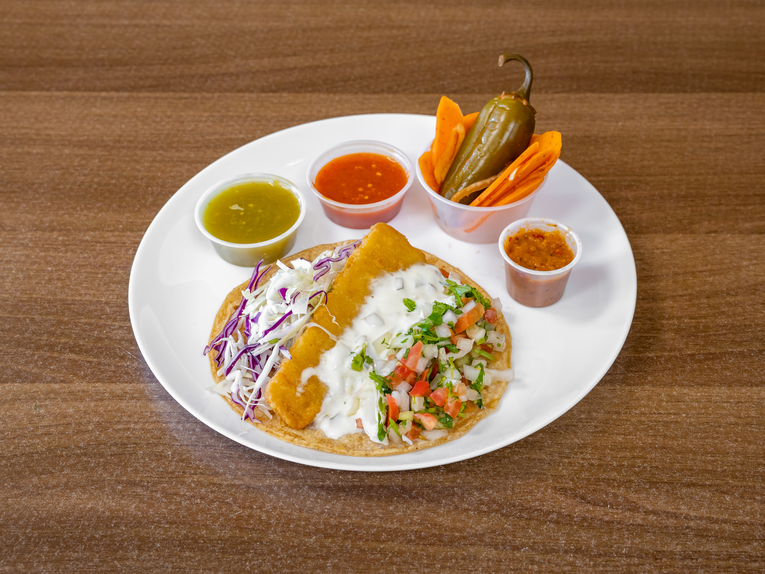 Order Fish Taco food online from Albertacos Mexican Food store, Orange on bringmethat.com