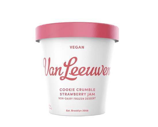 Order Van Leeuwen Ice Cream Vegan Cookie Crumble Strawberry Jam food online from All Day Sides  store, Wilmette on bringmethat.com