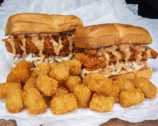 Order 2 Slider Combo food online from Bad Mutha Clucka store, San Antonio on bringmethat.com