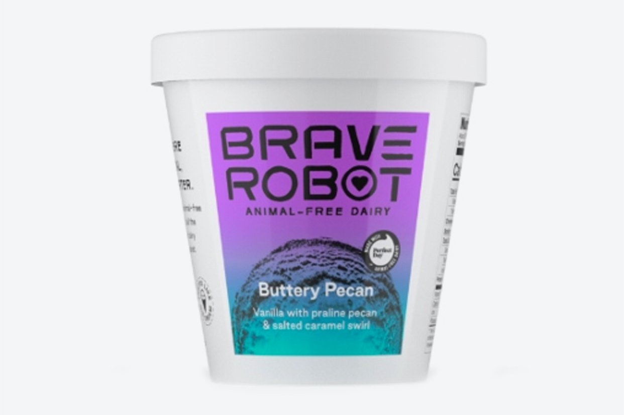 Order Brave Robot - Buttery Pecan - Pint food online from Luv Mart store, Santa Cruz on bringmethat.com