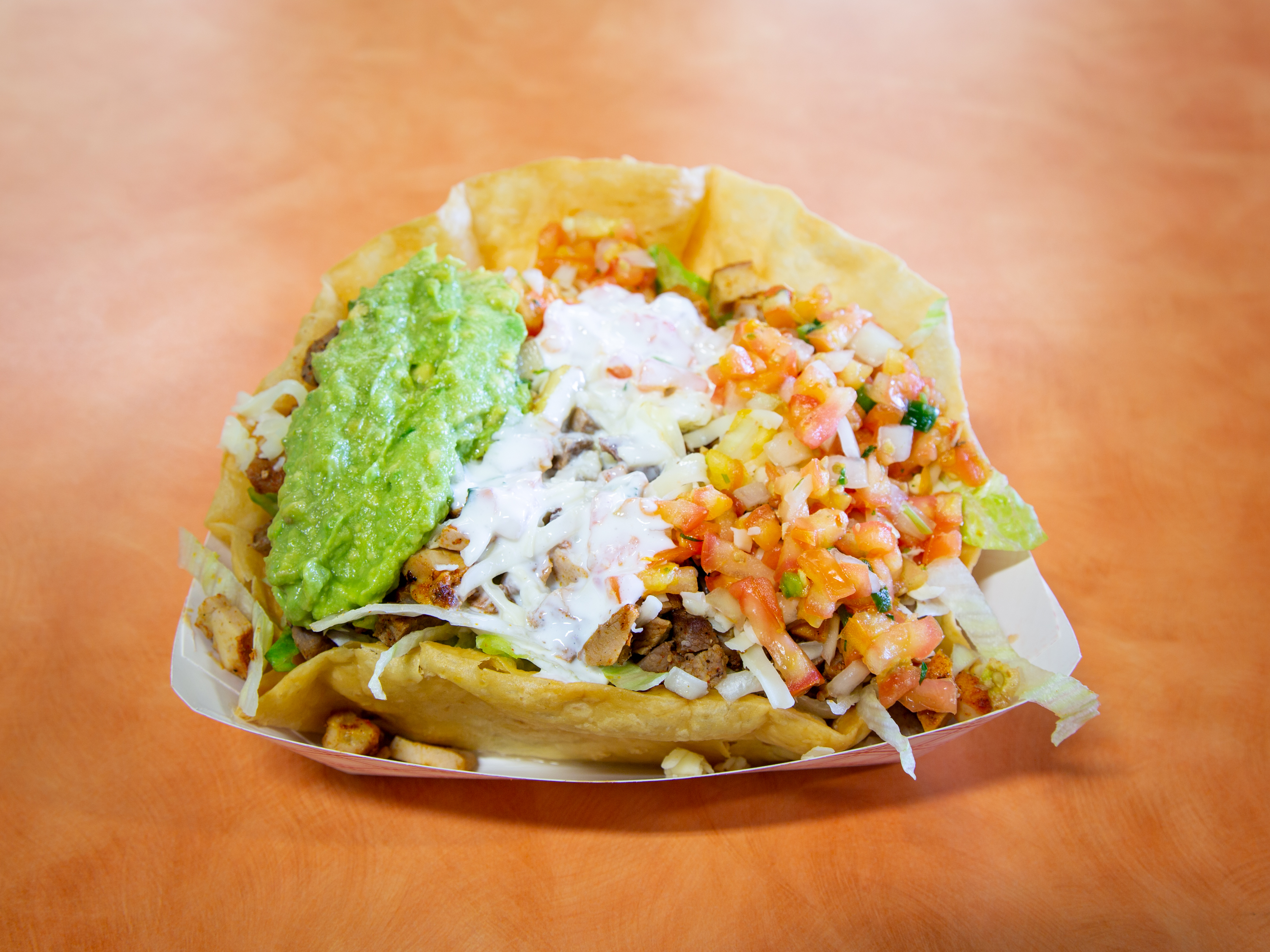 Order Baja Salad with meat food online from Baja Burrito store, Redding on bringmethat.com