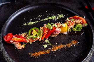 Order Lobster Mango Ceviche food online from Kinha Sushi store, Garden City on bringmethat.com