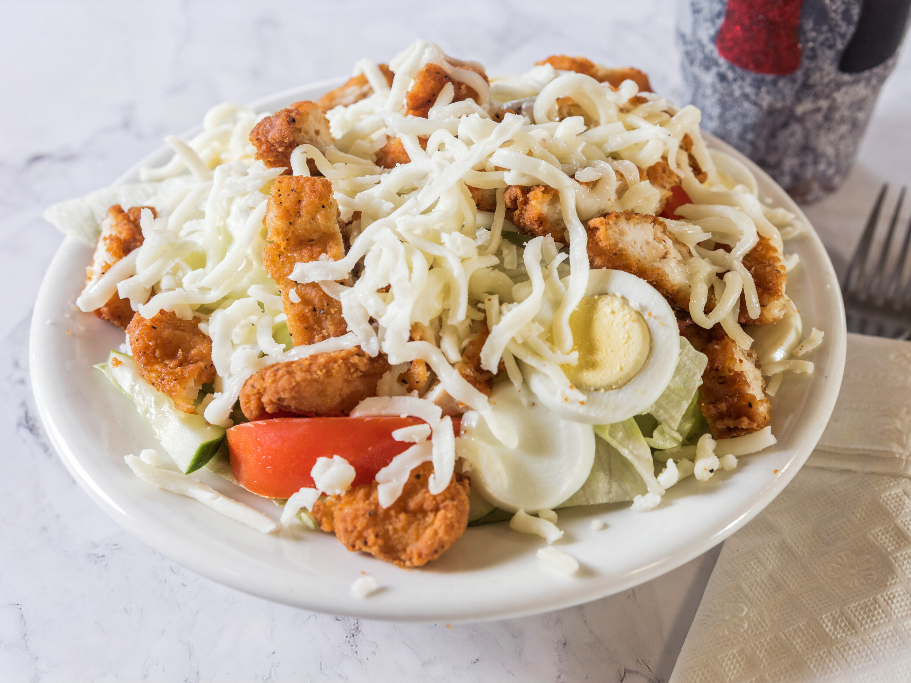 Order Fried Chicken Salad food online from Italian Pizzeria store, Durham on bringmethat.com