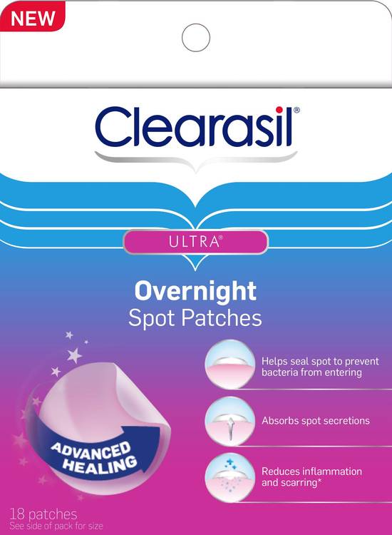 Order Clearasil Ultra Overnight Spot Patches, 18 CT  food online from CVS store, INGLEWOOD on bringmethat.com