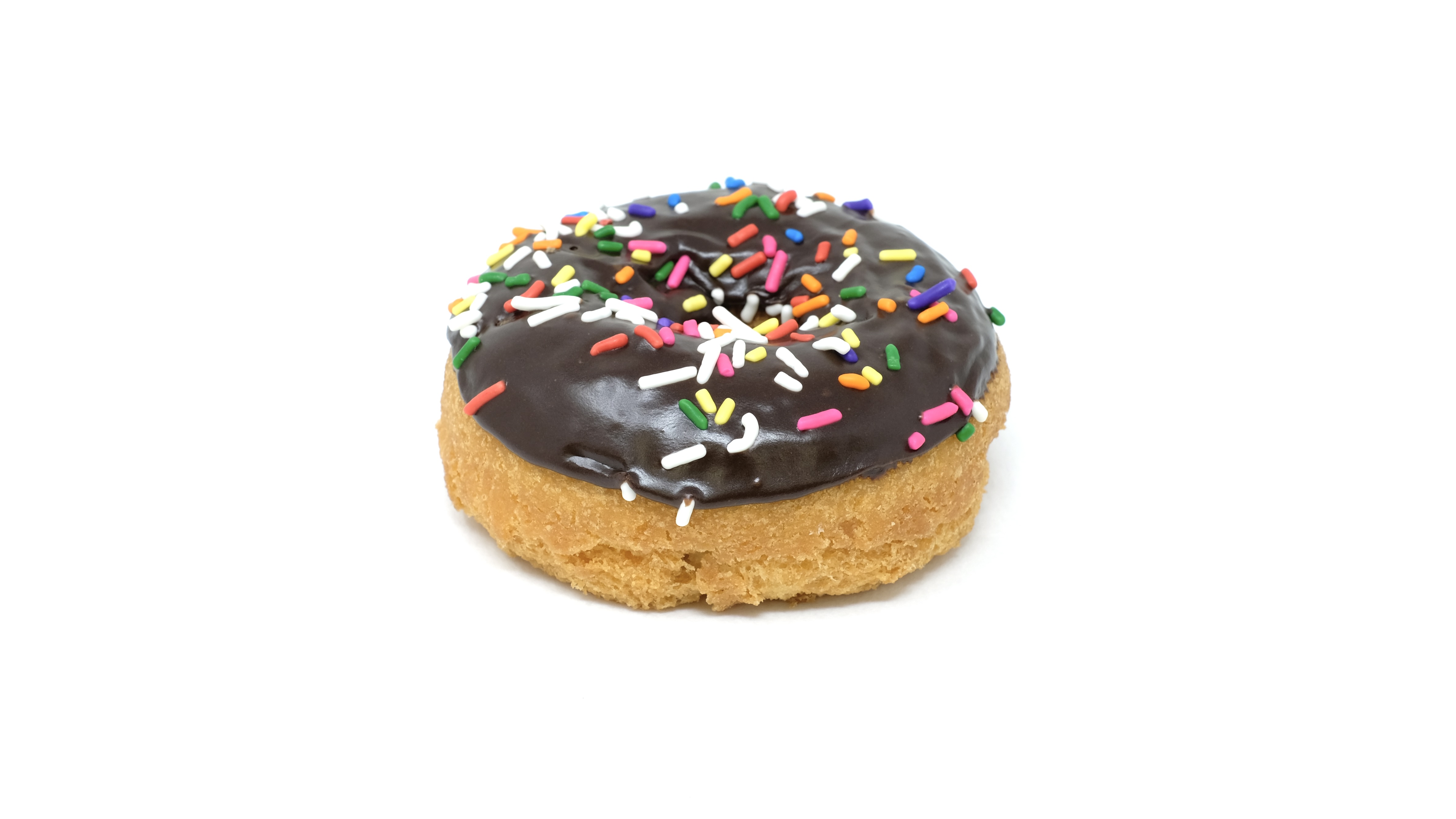 Order Rites of Sprinkles (Chocolate Glaze) food online from Donut Friend store, Los Angeles on bringmethat.com