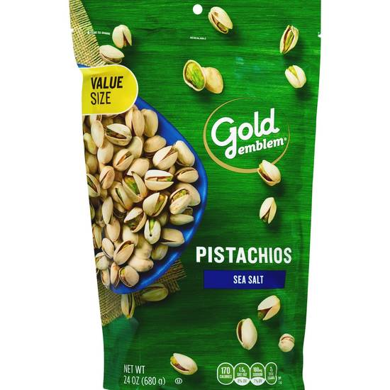 Order Gold Emblem Sea Salt Pistachios, Value Size Bag, 24 OZ food online from Cvs store, SANTA PAULA on bringmethat.com