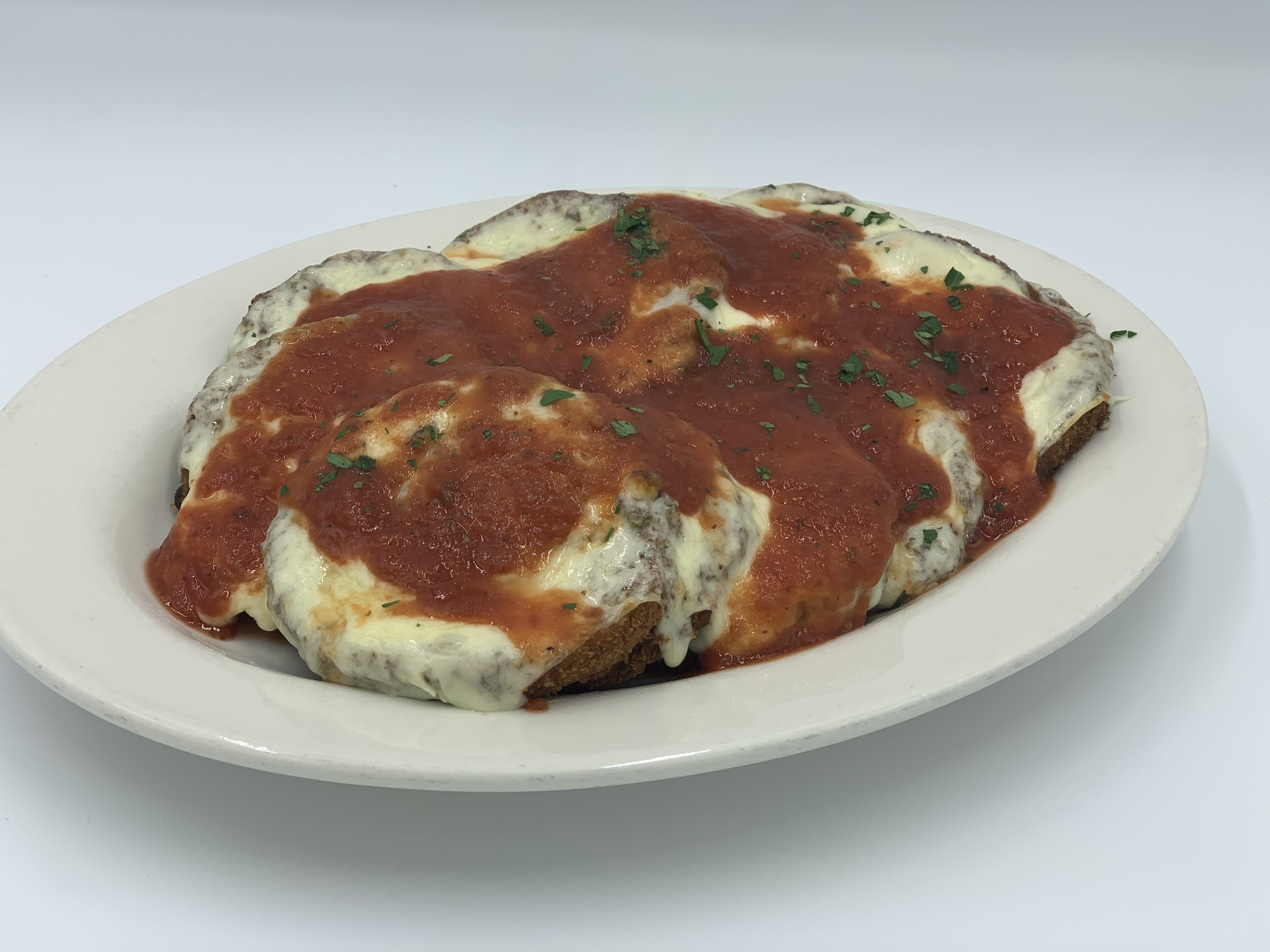 Order Eggplant Parmigiana food online from Mario's Pizzeria of Seaford store, Seaford on bringmethat.com