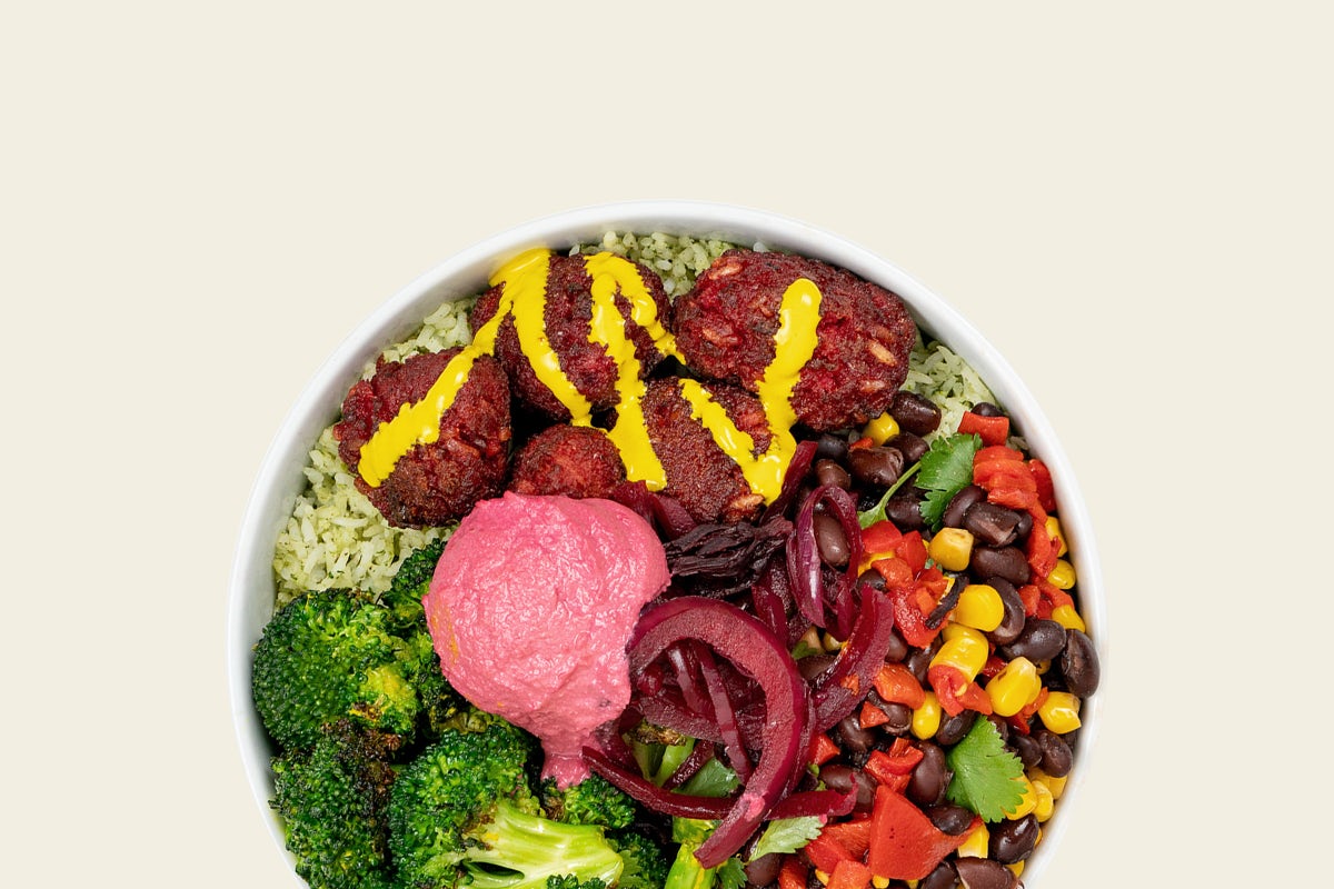 Order BEET FALAFEL BOWL food online from The Little Beet store, New York on bringmethat.com