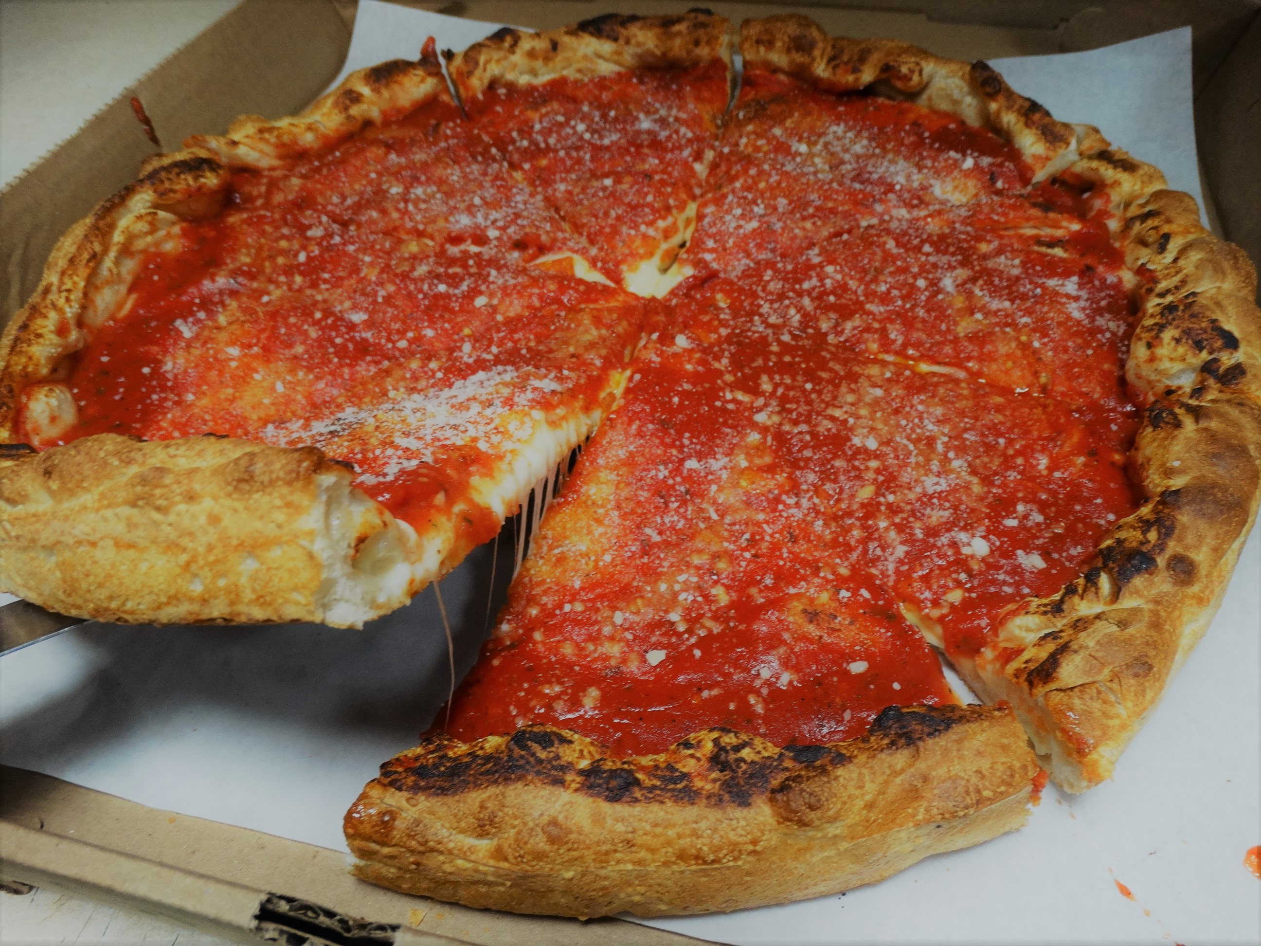 Order Stuffed Pizza food online from Angelinas store, Lowell on bringmethat.com