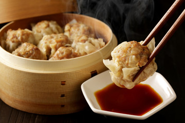 Order Shumai food online from Musashi Exotic Japanese Cuisine store, Feasterville-Trevose on bringmethat.com