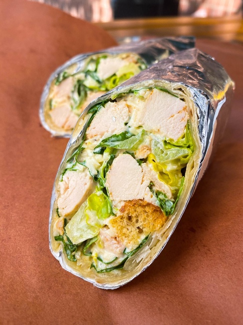 Order Chicken Caesar Wrap food online from Bobwhite Counter store, New York on bringmethat.com