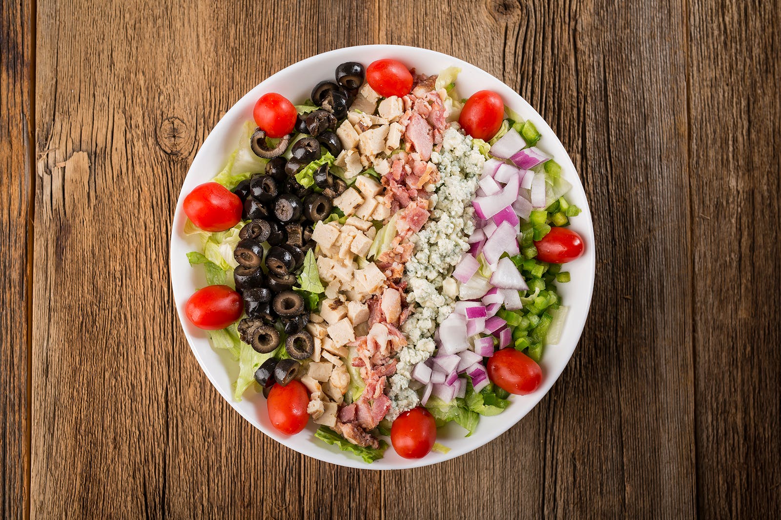 Order Chopped Salad - Salad food online from Myrosati Pizza store, Freeport on bringmethat.com