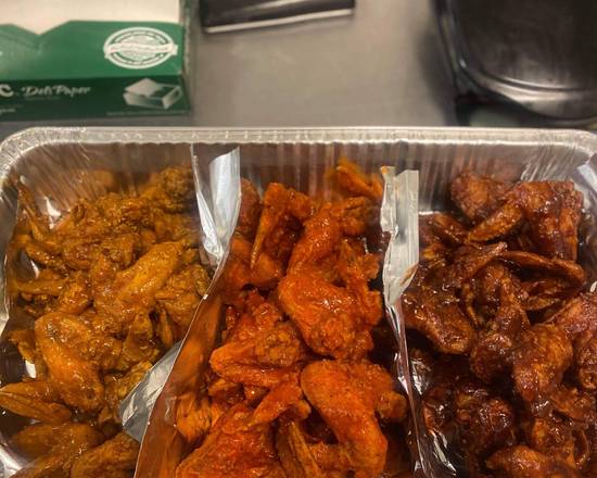 Order Six Whole Wings and Fresh Cut Fries food online from B & M Market store, Pittsburgh on bringmethat.com