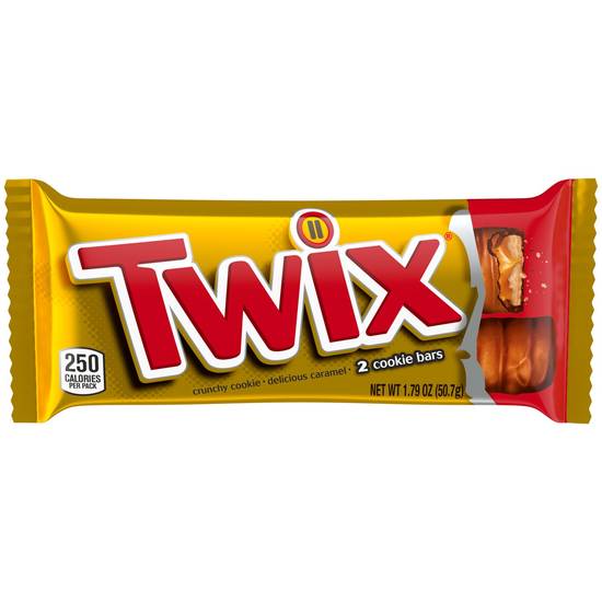 Order TWIX Full Size Caramel Chocolate Cookie Candy Bar, 1.79 OZ food online from CVS store, CARBONDALE on bringmethat.com